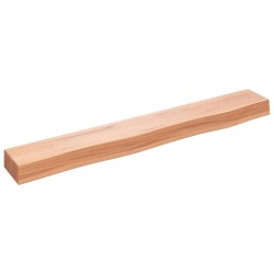 vidaXL Estante de pared madera de roble tratada marrón claro 80x10x6cm