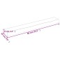 vidaXL Estante de pared madera de roble tratada marrón claro 80x10x6cm vidaXL Estante de pared madera de roble tratada marrón claro 80x10x6cm
