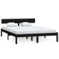 vidaXL Estructura de cama madera maciza de pino doble 135x190 cm