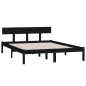 vidaXL Estructura de cama madera maciza de pino doble 135x190 cm