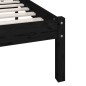 vidaXL Estructura de cama madera maciza de pino doble 135x190 cm