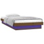 vidaXL Estructura cama individual madera maciza marrón miel 75x190 cm