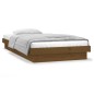 vidaXL Estructura cama individual madera maciza marrón miel 75x190 cm