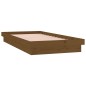 vidaXL Estructura cama individual madera maciza marrón miel 75x190 cm