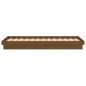 vidaXL Estructura cama individual madera maciza marrón miel 75x190 cm