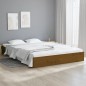 vidaXL Estructura cama madera maciza marrón miel king size 150x200 cm vidaXL Estructura cama madera maciza marrón miel king size 150x200 cm