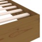 vidaXL Estructura cama madera maciza marrón miel king size 150x200 cm vidaXL Estructura cama madera maciza marrón miel king size 150x200 cm