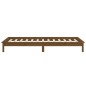 vidaXL Estructura cama individual madera maciza marrón miel 75x190 cm vidaXL Estructura cama individual madera maciza marrón miel 75x190 cm