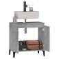 vidaXL Armario de lavabo madera contrachapada gris hormigón 58x33x60cm vidaXL Armario de lavabo madera contrachapada gris hormigón 58x33x60cm