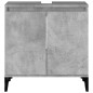 vidaXL Armario de lavabo madera contrachapada gris hormigón 58x33x60cm vidaXL Armario de lavabo madera contrachapada gris hormigón 58x33x60cm