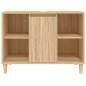 vidaXL Armario de lavabo madera contrachapada roble Sonoma 80x33x60 cm vidaXL Armario de lavabo madera contrachapada roble Sonoma 80x33x60 cm
