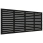 vidaXL Cabecero de cama pared madera maciza pino negro 156x3x91,5 cm vidaXL Cabecero de cama pared madera maciza pino negro 156x3x91,5 cm