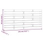 vidaXL Cabecero de cama de pared madera maciza pino gris 141x3x63 cm