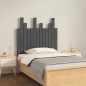 vidaXL Cabecero de cama de pared madera maciza pino gris 82,5x3x80 cm vidaXL Cabecero de cama de pared madera maciza pino gris 82,5x3x80 cm