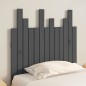 vidaXL Cabecero de cama de pared madera maciza pino gris 82,5x3x80 cm vidaXL Cabecero de cama de pared madera maciza pino gris 82,5x3x80 cm