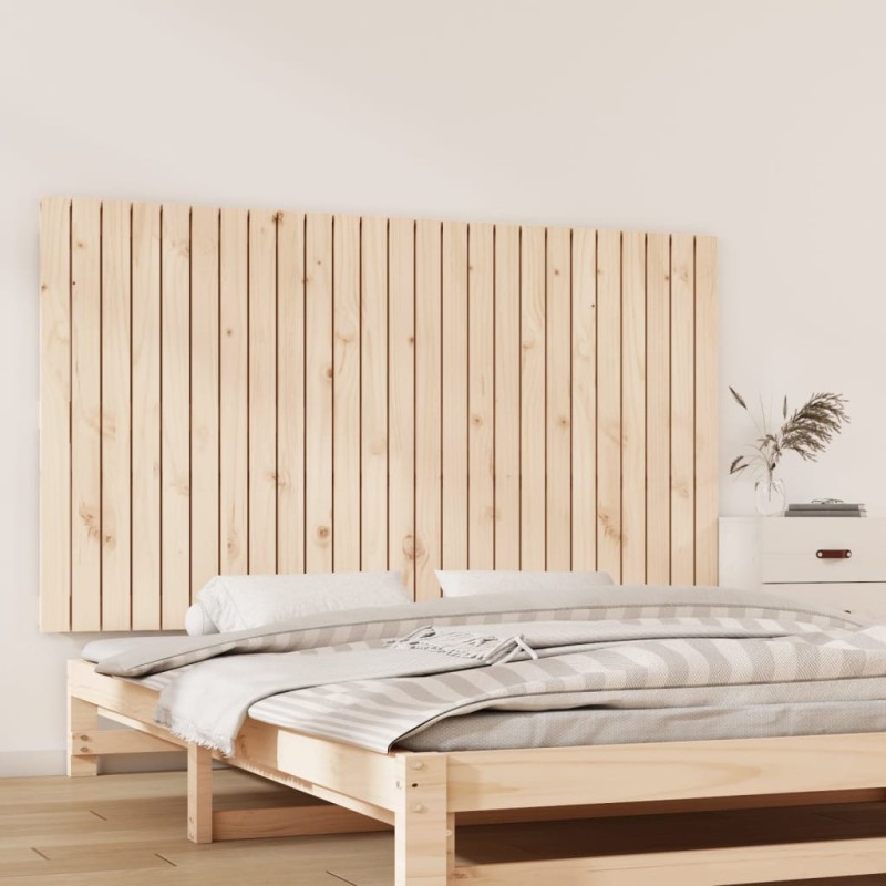 vidaXL Cabecero de cama de pared madera maciza de pino 159,5x3x90 cm vidaXL Cabecero de cama de pared madera maciza de pino 159,5x3x90 cm