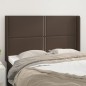 vidaXL Cabecero con orejas de cuero sintético marrón 147x16x118/128 cm vidaXL Cabecero con orejas de cuero sintético marrón 147x16x118/128 cm