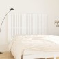 vidaXL Cabecero de cama pared madera maciza pino blanco 159,5x3x110 cm vidaXL Cabecero de cama pared madera maciza pino blanco 159,5x3x110 cm