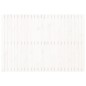 vidaXL Cabecero de cama pared madera maciza pino blanco 159,5x3x110 cm vidaXL Cabecero de cama pared madera maciza pino blanco 159,5x3x110 cm
