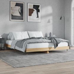 vidaXL Estructura de cama madera contrachapada roble Sonoma 160x200 cm