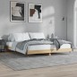 vidaXL Estructura de cama madera contrachapada roble Sonoma 160x200 cm vidaXL Estructura de cama madera contrachapada roble Sonoma 160x200 cm