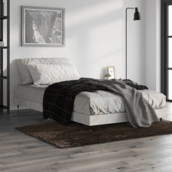 vidaXL Estructura de cama madera contrachapada gris hormigón 100x200cm