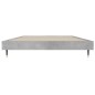 vidaXL Estructura de cama madera contrachapada gris hormigón 100x200cm