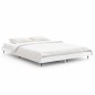 vidaXL Estructura de cama madera contrachapada blanco brillo 140x190cm