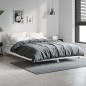 vidaXL Estructura de cama madera contrachapada blanco brillo 140x190cm