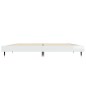 vidaXL Estructura de cama madera contrachapada blanco brillo 140x190cm