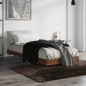 vidaXL Estructura de cama madera contrachapada roble marrón 75x190 cm vidaXL Estructura de cama madera contrachapada roble marrón 75x190 cm
