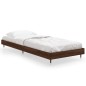 vidaXL Estructura de cama madera contrachapada roble marrón 75x190 cm vidaXL Estructura de cama madera contrachapada roble marrón 75x190 cm