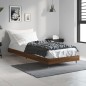 vidaXL Estructura de cama madera contrachapada roble marrón 75x190 cm vidaXL Estructura de cama madera contrachapada roble marrón 75x190 cm