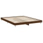 vidaXL Estructura de cama madera contrachapada marrón roble 150x200 cm