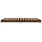 vidaXL Estructura de cama madera contrachapada marrón roble 150x200 cm