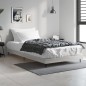 vidaXL Estructura de cama madera contrachapada gris Sonoma 100x200 cm