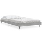 vidaXL Estructura de cama madera contrachapada gris Sonoma 100x200 cm