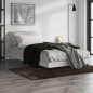 vidaXL Estructura de cama madera contrachapada gris Sonoma 100x200 cm
