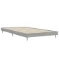 vidaXL Estructura de cama madera contrachapada gris Sonoma 100x200 cm