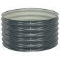 vidaXL Arriate de acero galvanizado gris 80x80x44 cm vidaXL Arriate de acero galvanizado gris 80x80x44 cm