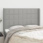 vidaXL Cabecero con orejas de tela gris claro 147x16x118/128 cm vidaXL Cabecero con orejas de tela gris claro 147x16x118/128 cm