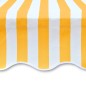 vidaXL Toldo de lona naranja y blanco 350x250 cm vidaXL Toldo de lona naranja y blanco 350x250 cm