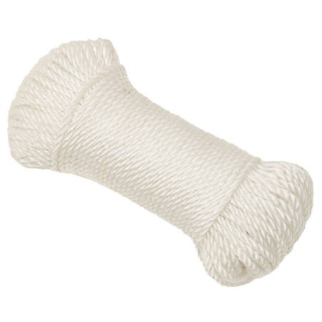 vidaXL Cuerda de trabajo polipropileno blanco 6 mm 250 m