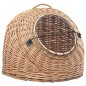 vidaXL Transportín para gatos sauce natural 45x35x35 cm
