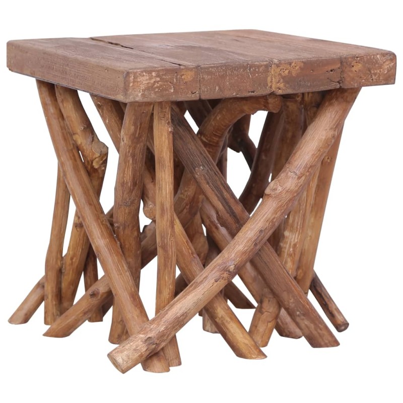 vidaXL Mesa de centro de troncos madera maciza 40x40x40 cm vidaXL Mesa de centro de troncos madera maciza 40x40x40 cm