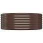 vidaXL Jardinera arriate acero recubrimiento polvo marrón 507x100x36cm vidaXL Jardinera arriate acero recubrimiento polvo marrón 507x100x36cm