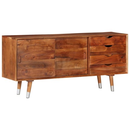 vidaXL Mueble para TV madera maciza de acacia 118x30x55 cm