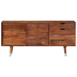 vidaXL Mueble para TV madera maciza de acacia 118x30x55 cm