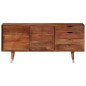 vidaXL Mueble para TV madera maciza de acacia 118x30x55 cm