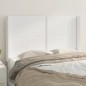 vidaXL Cabecero con orejas de cuero sintético blanco 147x16x118/128 cm vidaXL Cabecero con orejas de cuero sintético blanco 147x16x118/128 cm